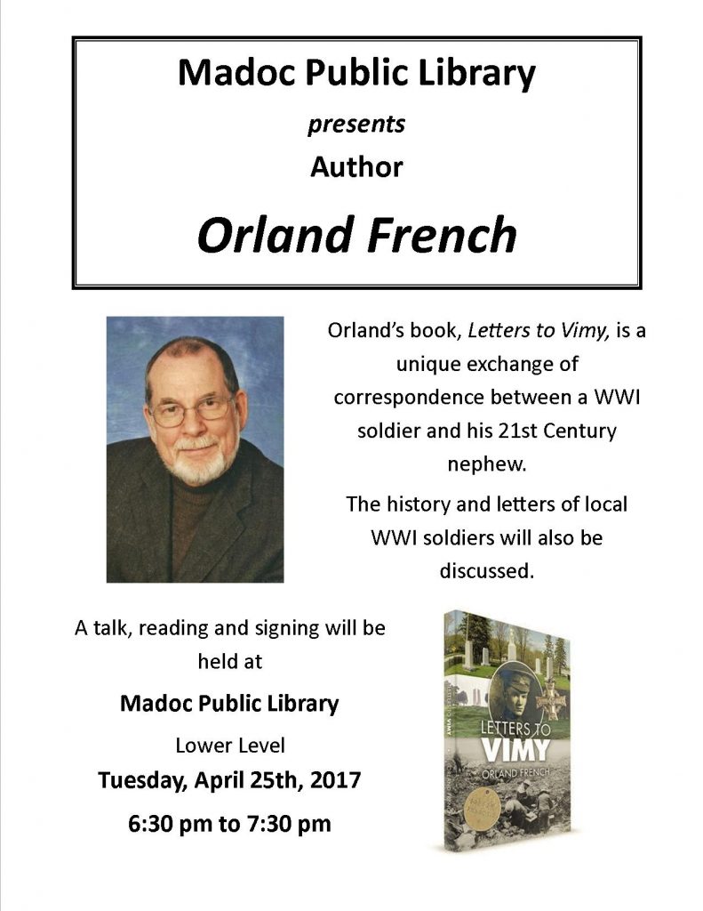 Author Event - Orland French 